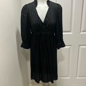Betsey Johnson black dress that is timeless, mysterious and exotic! Sz 4.